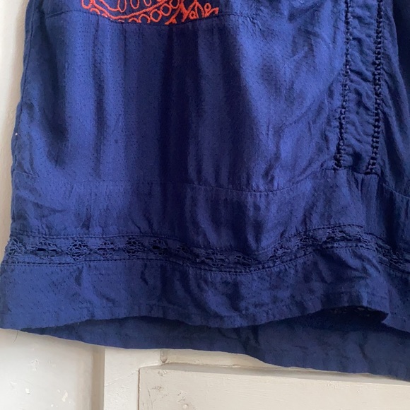 Lucky Brand Embroidered Short Sleeve Shirt Dress - Picture 9 of 12